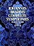 Johannes Brahms Complete Symphonies in full score (Vienna Gesellschaft Der Musikfreunde Edition)