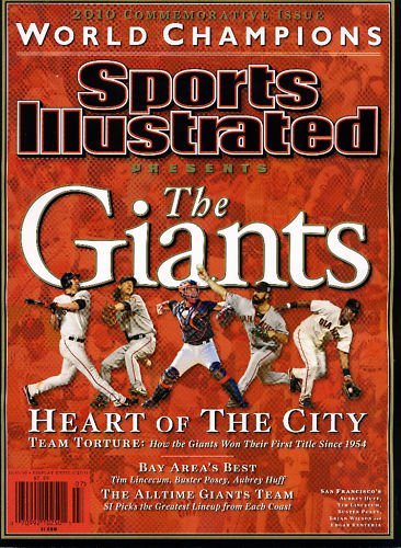 SPORTS ILLUSTRATED+THE SAN FRANCISCO GIANTS+WORLD CHAMPIONS BASEBALL 2010+COMMEMORATIVE ISSUE