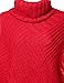 Luna Flower Women's Warm Turtleneck Batwing Sleeve Poncho Sweaters