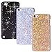 Eco-Fused Case Bundle for Apple iPod Touch 5 Including 3 Bling Glitter Hard Cases / 2 Stylus Pens / 2 Screen Protectors/Microfiber Cleaning Cloth - Perfect for Girls - (Black, Silver, Gold)
