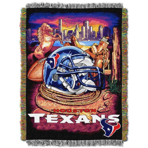 NFL Houston Texans 48-Inch-by-60-Inch Acrylic Tapestry Throw