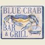 Tempered Glass Blue Crab Bar & Grill Cutting Board