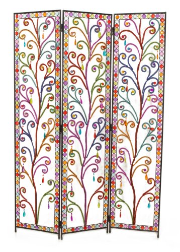 Molly 'n Me Paisley Flower 3 Panel Screen On Sale