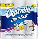 Charmin Ultra Soft Toilet Paper 12 Mega Rolls = 48 Regular Rolls