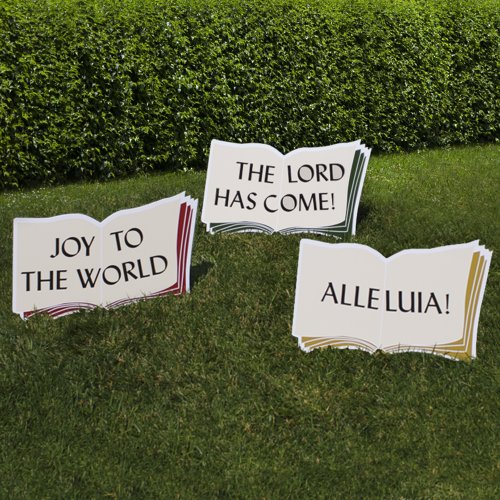Outdoor Nativity Store Good Words Sign Set On Sale