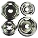 Tools & Hardware : Drip Pans for GE Hotpoint Electric Stoves 4-pc. Set - Chrome (2 Large/ 2 Small)