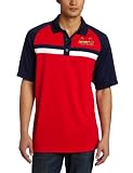 MLB Men's St. Louis Cardinals Absolute Speed 3 Button Synthetic Raglan Polo (Athletic Red/Athletic Navy/White, Large)
