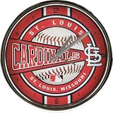 St Louis Cardinals Chrome Clock