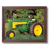 Vintage 1959 John Deere 730 Farm Tractor Wall Picture Cherry Framed Art Print
