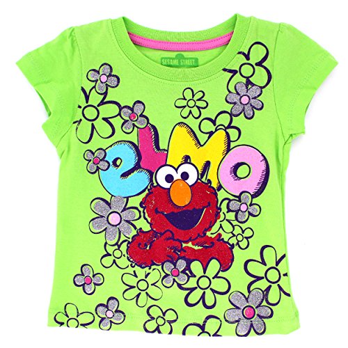 Sesame Street Elmo Girls Short Sleeve Tee (Toddler)