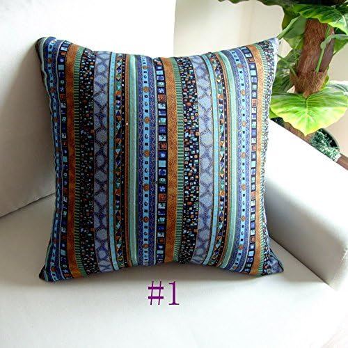 Ukeen 2-pack, Unique Thailand Folk Style , Decorative Throw Pillow Case Cushion Cover, 18''x 18'' (#1)