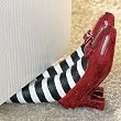 The Wizard of Oz Red Ruby Slippers Doorstop - Wicked Witch Collectible