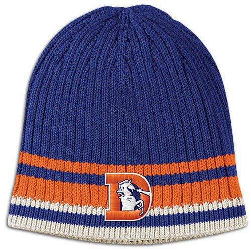 Broncos Reebok NFL Cuffless Retro Logo Knit Cap