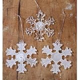 36 Elegant Real Glass Snowflake Ornaments - Great Holiday Wedding Favors or... by Inspired by Nature