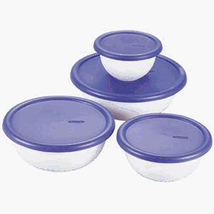 Sterilite Corp 8Pc Covered Bowl Set 07479406