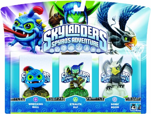 Produkt-Bild: Skylanders - Triple Pack D: Stealth Elf, Wrecking Ball, Sonic Boom
