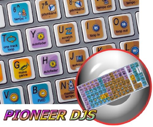 NEW PIONEER DJS KEYBOARD STICKERS FOR LAPTOP, DESKTOP AND NOTEBOOK