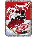 Detroit Red Wings NHL Woven Tapestry Throw Blanket (Home Ice Advantage) (48x60")"