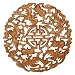 Hand-carved 20-inch Life's Blessings Camphor Wood Wall Hanging