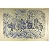 1891 人の荒々しい 10 月の風のハンターの追跡のライダーの印刷物