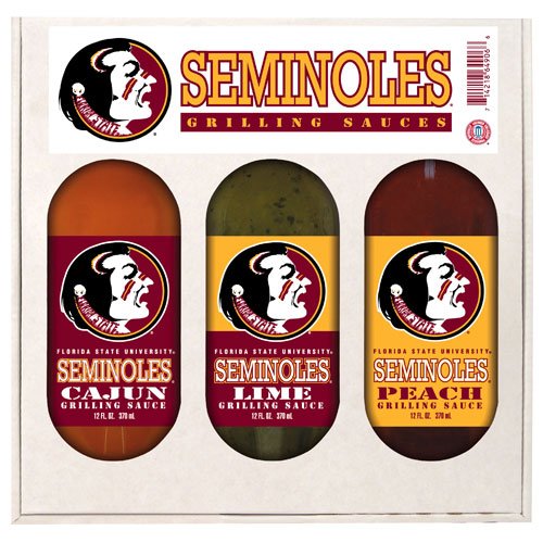 Florida State Seminoles NCAA Grilling Gift Set by Hot Sauce Harry
