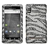 MyBat Motorola Droid 2 / Droid R2D2 Diamante Protector Cover - Black Zebra