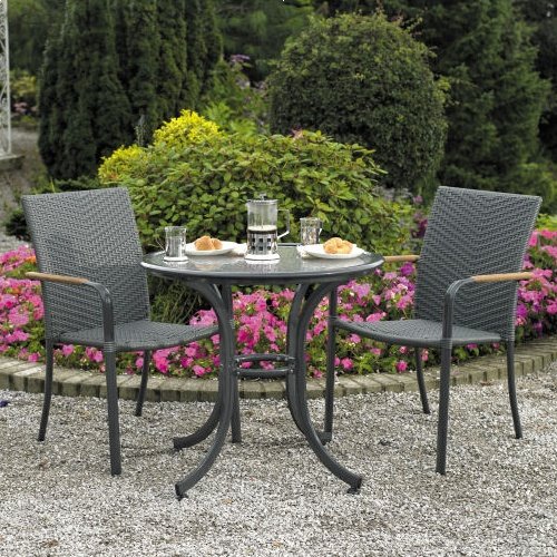 Home & Garden Direct Naples Cafe Bistro Set for 2 top Bistro sets Home & Garden Direct Naples Cafe Bistro Set for 2 picture
