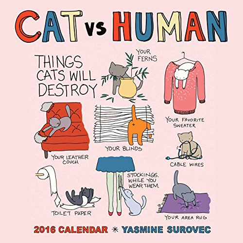 cat vs human 2016 wall calendar