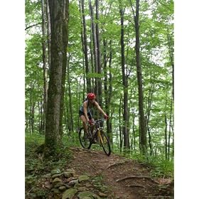 A Woman Rides a Mountain Bike on Props Run, a Single Track Trail National Geographic Collection Photographic Poster Print by Skip Brown, 18x24