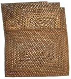 Java Rattan Set of 6 Rectangular Placemats