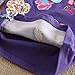 2015 NEAT Kid Girl Cotton Flower Long Sleeve T Shirt Tee Purple L220 5-6 Year