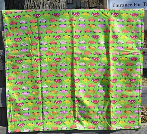 Blanket - Love Bug Print - 38" x 44" - Double Sided Cotton Flannel Blanket