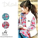 (エマーブル) AIMABLE起毛先染めチェック柄長袖シャツワンピース/秋 ベビー キッズ 女の子 130 レッド