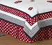 Red and White Polka Dot Ladybug Queen Bed Skirt by JoJo Designs