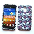 Samsung Epic Touch 4G D710 (Sprint Galaxy S II) Rubberized Snap-On Protector Hard Case Image Cover "Skull 'N Roses" Design