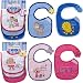 3-Pack Side-Closure, Applique & Embroidery Baby Bibs