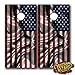 CL0003 American Flag Ripple Cornhole Laminated Decal WRAP Set Decals Board Boards Vinyl Sticker Stickers Bean Bag Game Wraps Vinyl Graphic Tint Image Corn Hole