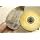 JoolTool Scotch-Brite Yellow Radial Bristle Brush Assembled with Plastic Tapered Mandrel Hub, Grit 80