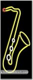 Saxophone Logo Neon Sign (32H x 13L x 3D)