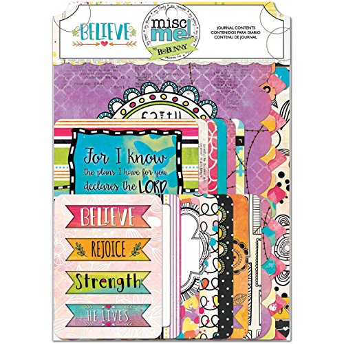 Bo Bunny 19226302 Misc Me Journal Contents, Believe, Multicolor