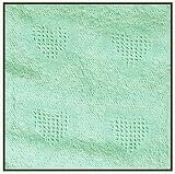 Mint Green Heart Honeycomb Cotton Baby Afghan Throw Blanket