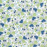 V&A Fabric - Hearts (Green)