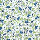 Hearts (Green) - 1 metre (100 x 150cm)