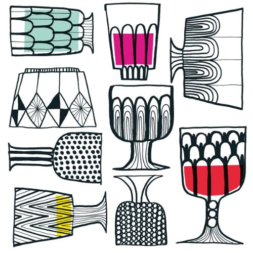 Ideal Home Range 20 Count Boston International 3-Ply Paper Cocktail Napkins, Marimekko Kippis