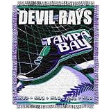 MLB Tampa Bay Devil Rays 48-Inch-by-60-Inch Jacquard Acrylic Throw