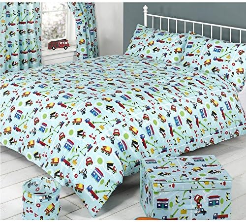 Mucky Fingers Childrens Traffic Duvet Cover Bedding Set (Full Bed) (Traffic)