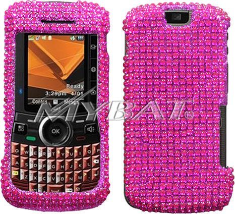 Hot Pink Diamante Cover for Motorola Clutch i465 Nextel / Sprint / Boost Mobile