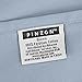 Amazon Brand – Pinzon 400-Thread-Count Hemstitch Egyptian Cotton Sheet Set - King, Smokey Blue