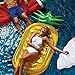 SunnyLife Women's Inflatable Pineapple Raft, Yellow/Green, One Size