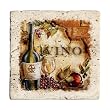 AWTF8 Travertine 4 piece Coaster Set - Vino - Pinot Grigio